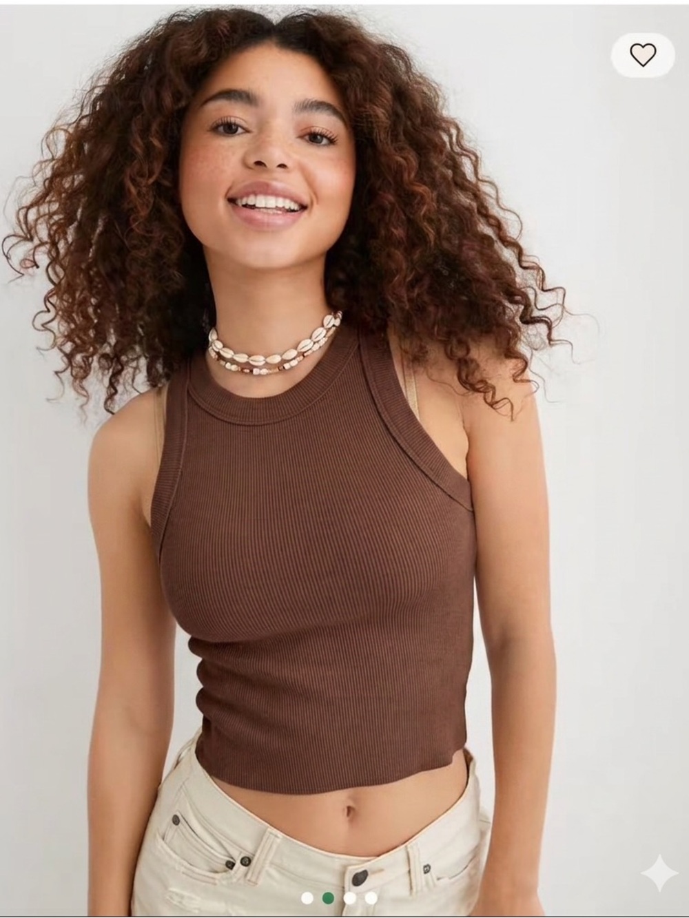 Aerie Free Spirirt Ribbed Tanktop/Croptop Size Small